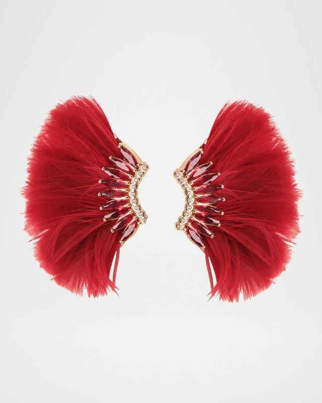 Luxe Mini Madeline Feather Earrings